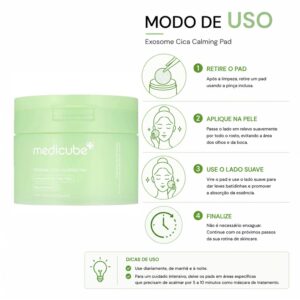 Pads Faciais Medicube Exosome Cica 100 Unidades - Imagen 4