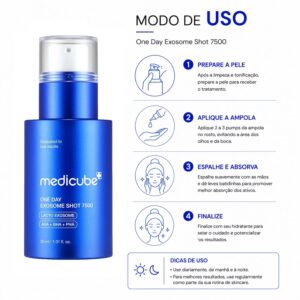 Ampola Medicube One Day Exosome Shot Pore 7500 30ml - Imagen 4