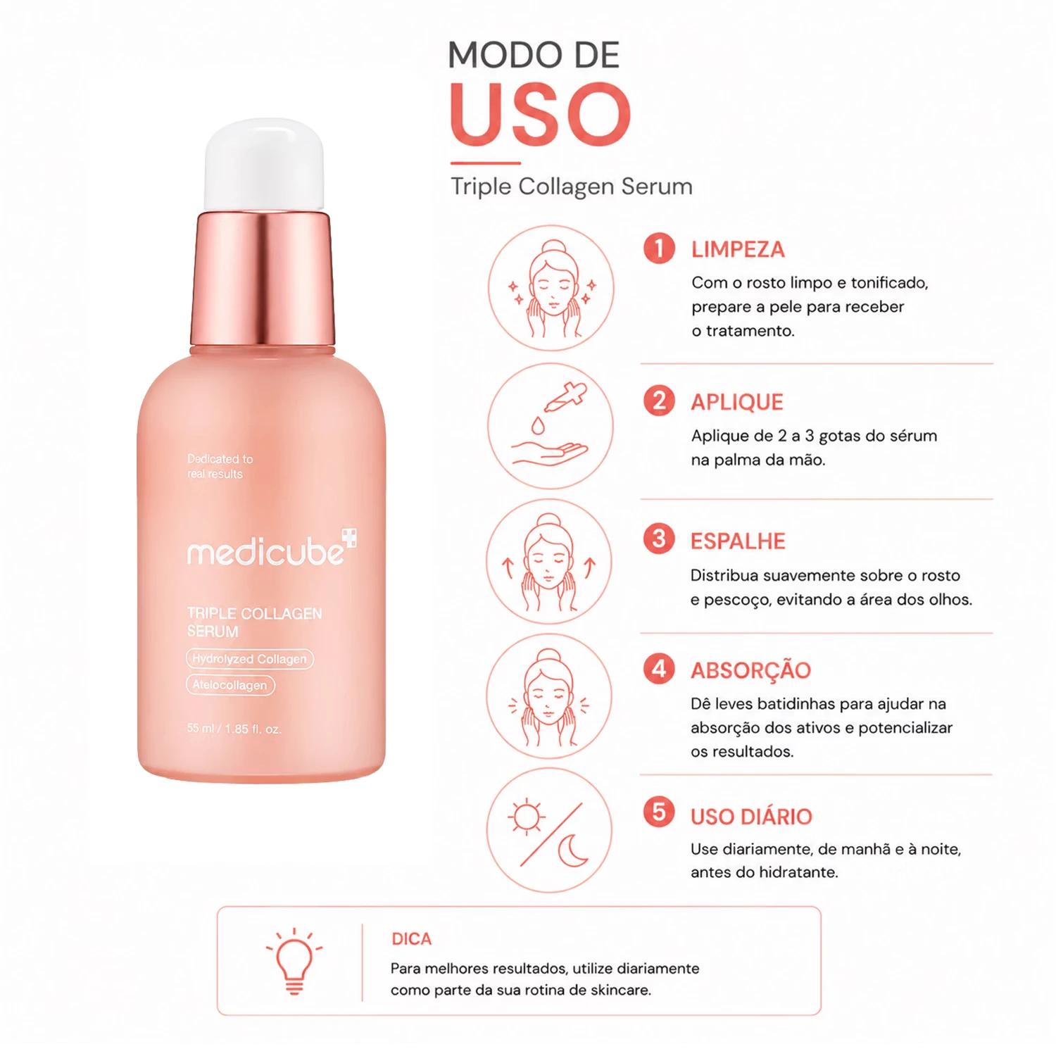 Sérum Facial Medicube Triple Collagen 4.0 55ml - Imagen 4
