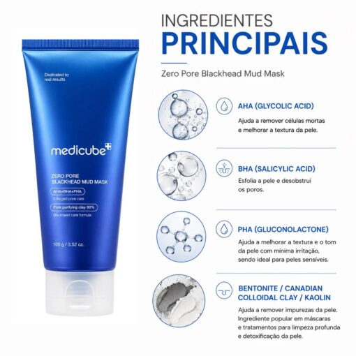 Alternative view of Máscara Facial Medicube Zero Pore Blackhead Mud 100g
