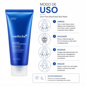 Máscara Facial Medicube Zero Pore Blackhead Mud 100g - Imagen 4