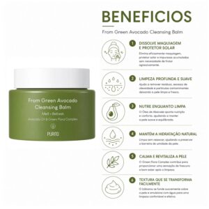 Bálsamo De Limpieza Purito Seoul From Green Avocado Cleansing Balm 100ml - Imagen 3