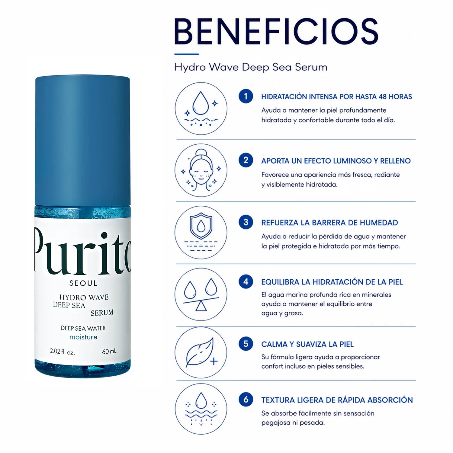 Sérum Purito Hydro Wave Deep Sea 60ml - Imagen 3