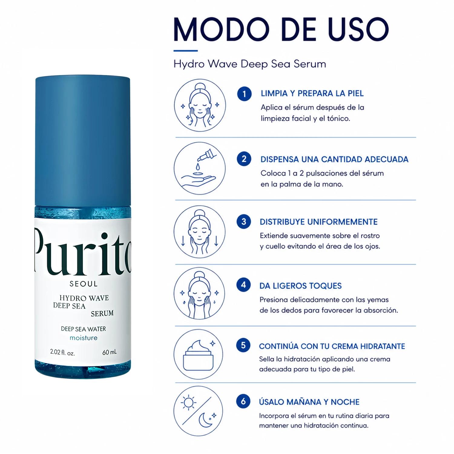Sérum Purito Hydro Wave Deep Sea 60ml - Imagen 4