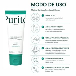 Creme Facial Purito Mighty Bamboo Panthenol 100ml - Imagen 4