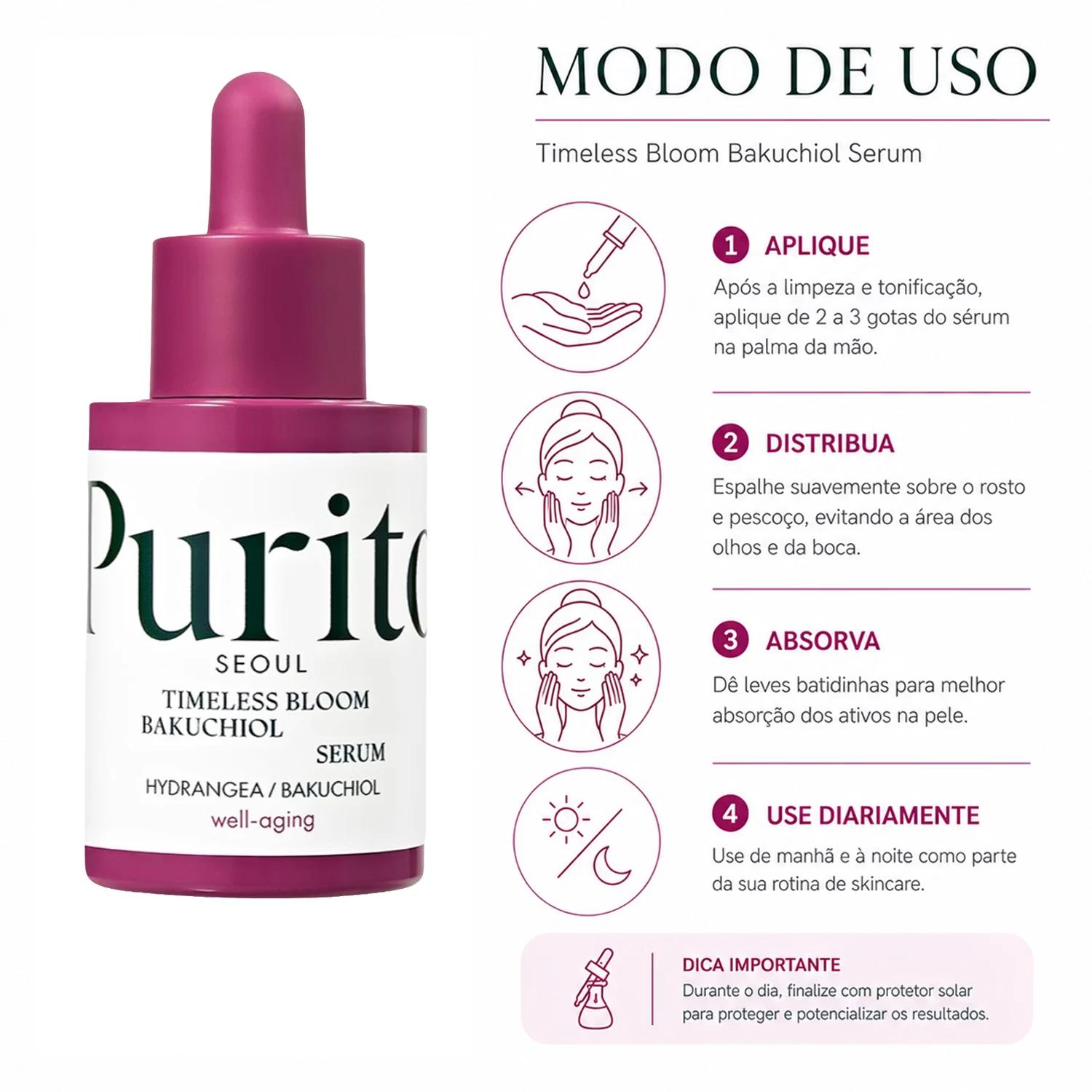 Sérum Purito Timeless Bloom Bakuchiol 30ml - Imagen 4