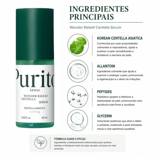 Alternative view of Sérum Facial Purito Wonder Releaf Centella Unscented 60ml