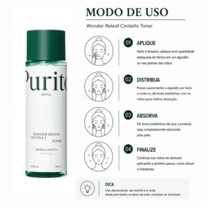 Tónico Facial Purito Wonder Releaf Centella Unscented Toner 200ml - Imagen 4