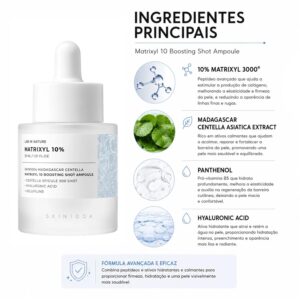 Ampola Facial SKIN1004 Madagascar Centella Matrixyl 10 Boosting Shot 30ml - Imagen 2