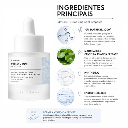 Alternative view of Ampola Facial SKIN1004 Madagascar Centella Matrixyl 10 Boosting Shot 30ml