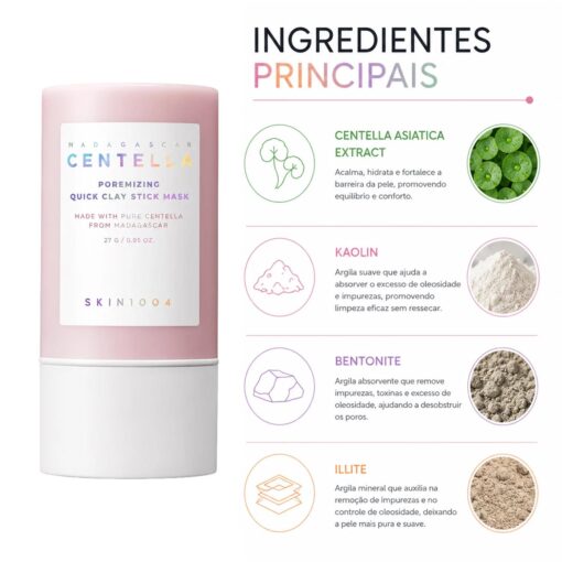 Alternative view of Cosmético Skin1004 Madagascar Centella Poremizing Quick Clay Stick 27g