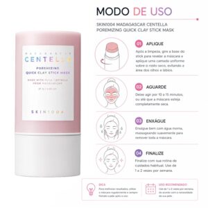 Máscara Facial em Bastão Skin1004 Madagascar Centella Poremizing Quick Clay Stick Mask 27g - Imagen 4