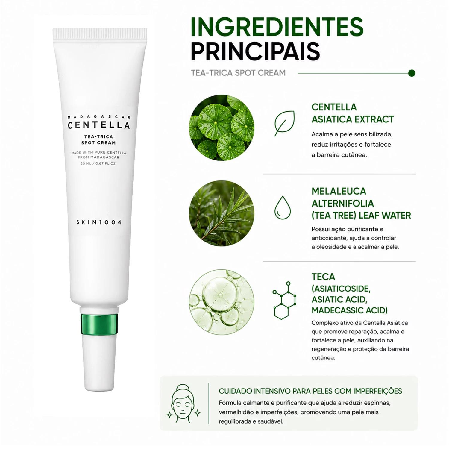 Creme para Manchas SKIN1004 Madagascar Centella Tea-Trica Spot 20ml - Imagen 2