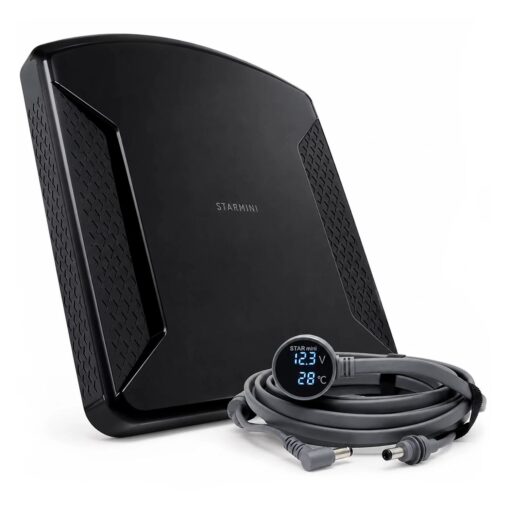 Case Soporte Starmini Mobile Con Cable 12v/24v 5 Metros Para Starlink Mini - Negro