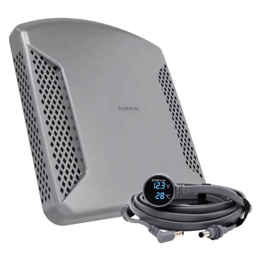 Case Soporte Starmini Mobile Con Cable 12v/24v 5 Metros Para Starlink Mini - Gris