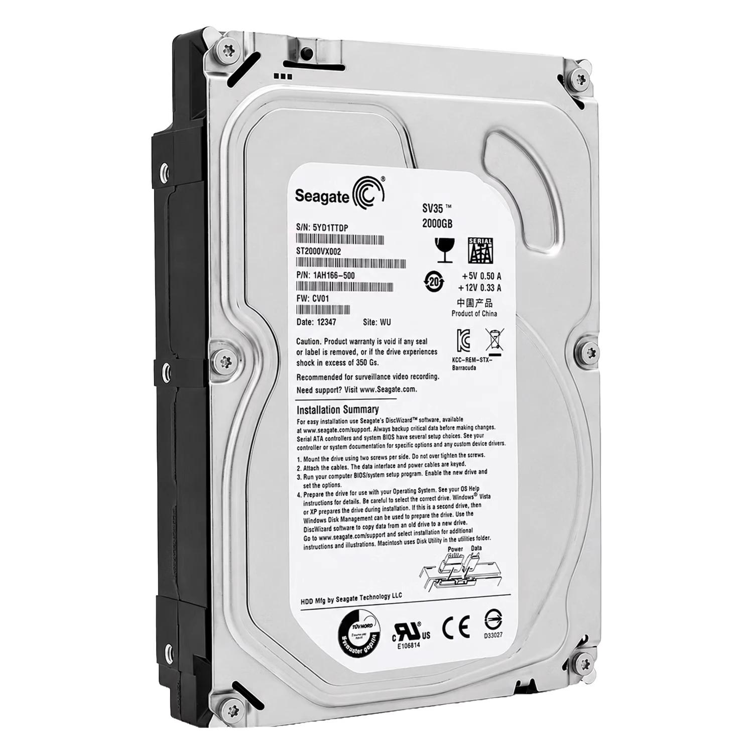 Hd Seagate Sv35 Pull 2tb 3.5" Sata 3 7200rpm - St2000vx002 - Imagen 2