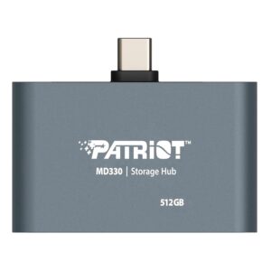 Hub Usb-c Patriot Pmd512gh013 512gb 3 En 1 - Gris