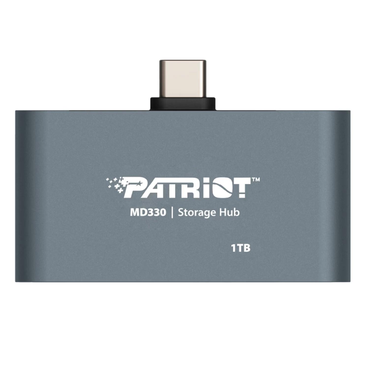 Hub Usb-c Patriot Pmd1th013 1tb 3 En 1 - Gris