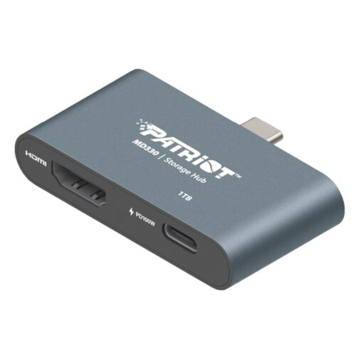 Alternative view of Hub Usb-c Patriot Pmd1th013 1tb 3 En 1 - Gris