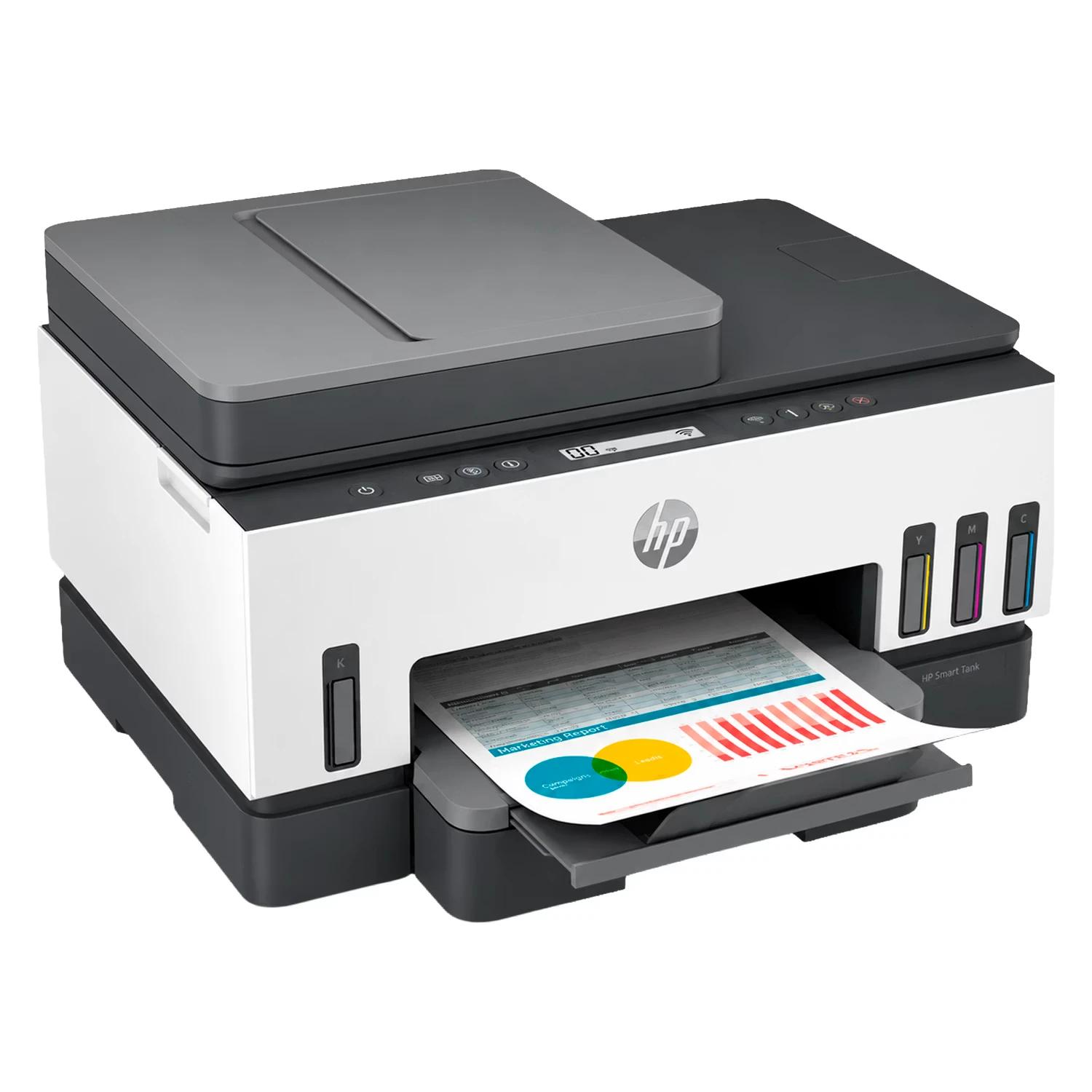 Impresora Multifuncional Hp Smart Tank 750 3 En 1 Wifi Bivolt - Blanco - Imagen 2