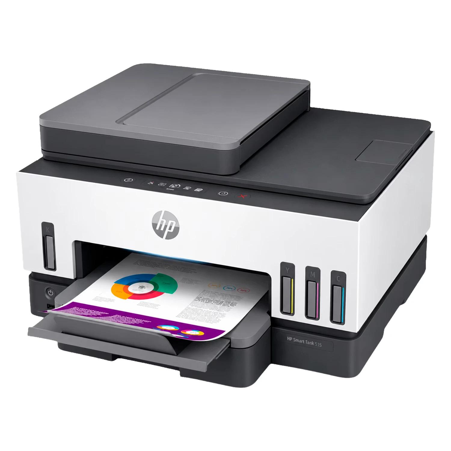 Impresora Multifuncional Hp Smasrt Tank 794 3 En 1 Wifi Bivolt - Blanco - Imagen 2