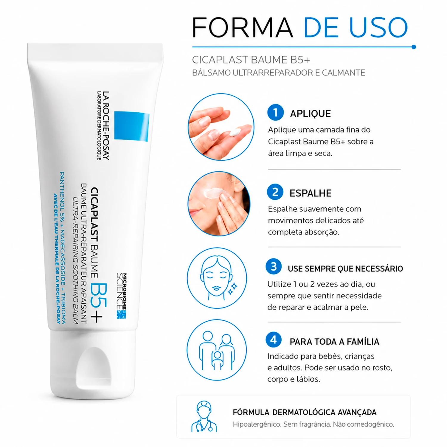 COS LA ROCHE POSAY CREME FACIAL CICAPLAST BAUME B5 100ML 816847 - Imagen 3