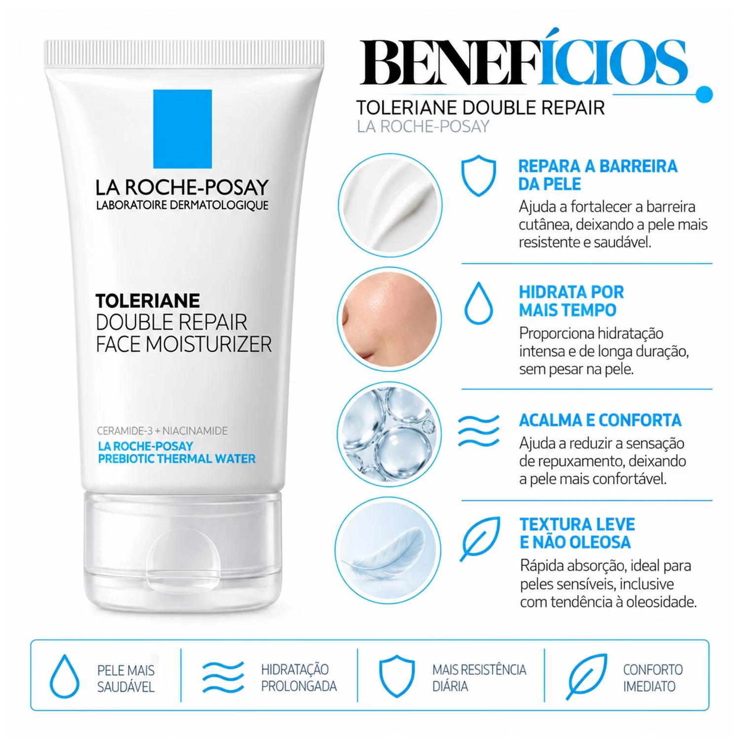 COS LA ROCHE POSAY CREME FACIAL TOLERIANE DOUBLE REPAIR 75ML 545792 - Imagen 3