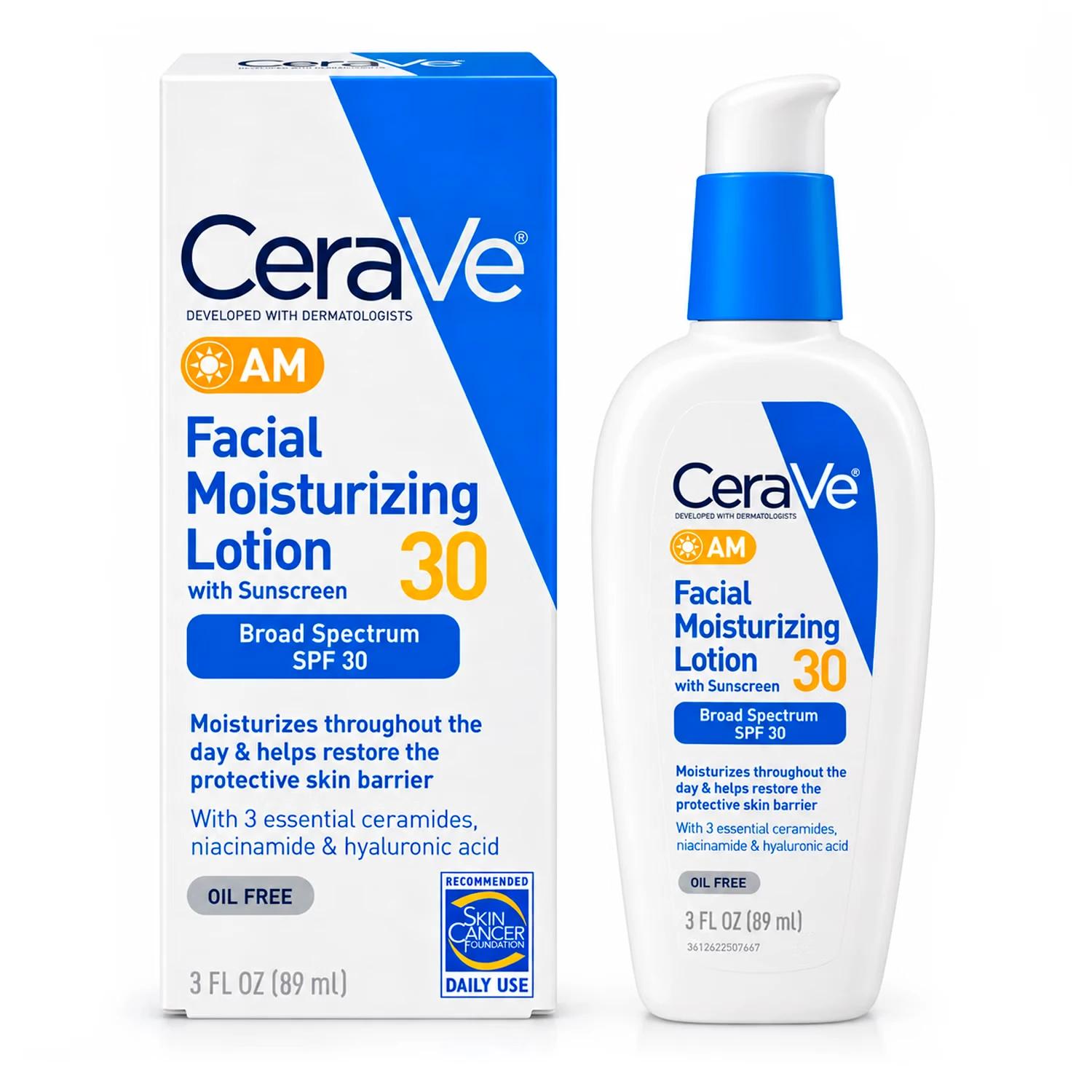 Creme Facial CeraVe AM Facial Moisturizing Lotion FPS30 90ml