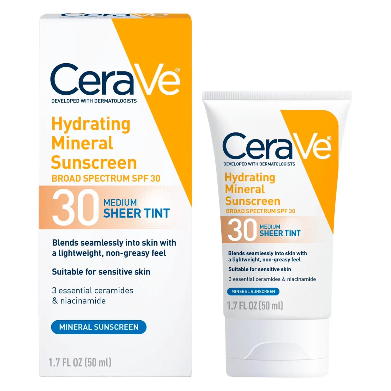Protector Solar Facial CeraVe Mineral Tinted FPS30 50ml