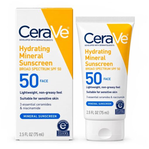 Protector Solar Facial CeraVe Mineral Sunscreen FPS50 75ml