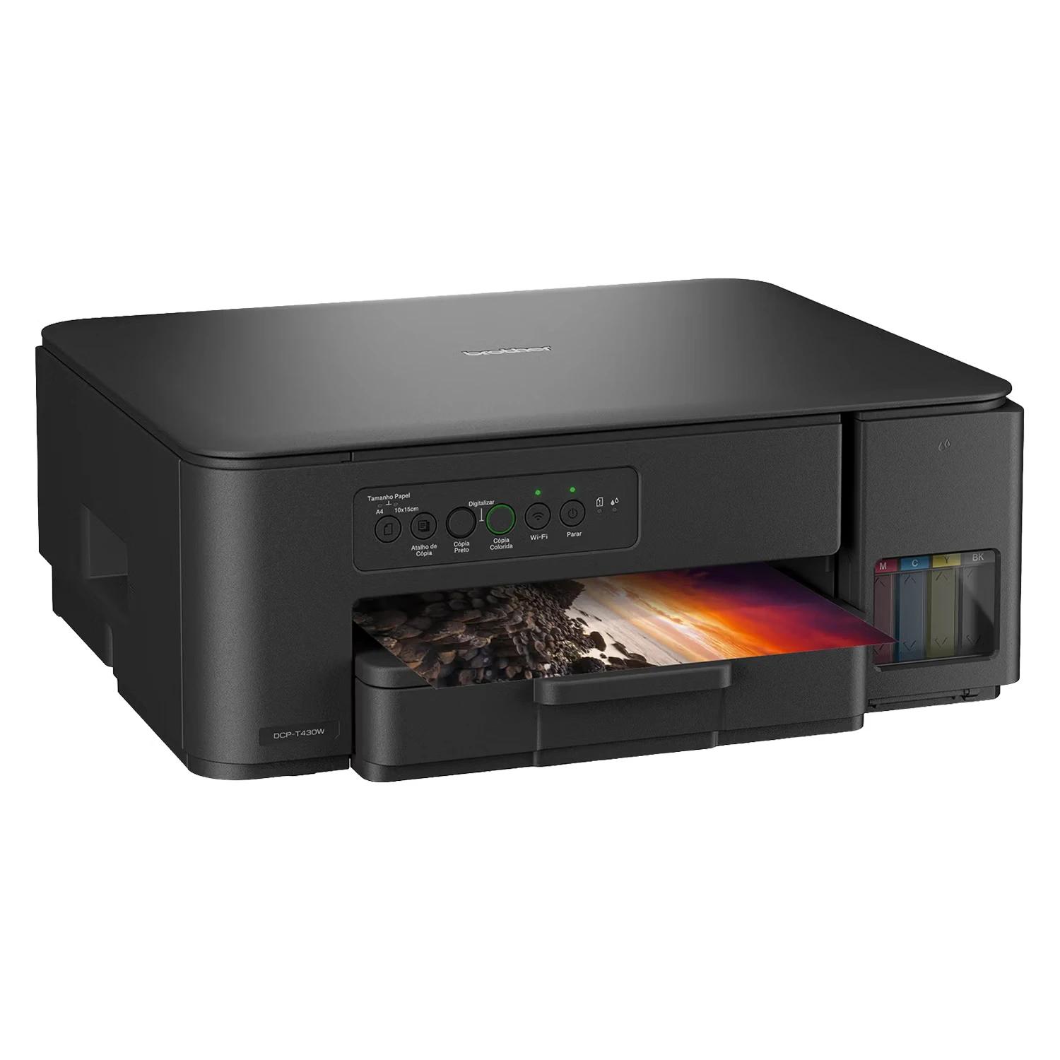 Impresora Multifuncional Brother DCP-T430W 3 En 1 WiFi 220V - Negro - Imagen 3
