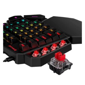 Teclado Gamer Redragon Pro Diti K585rgb Switch Blue Usb-c - Negro - Imagen 4