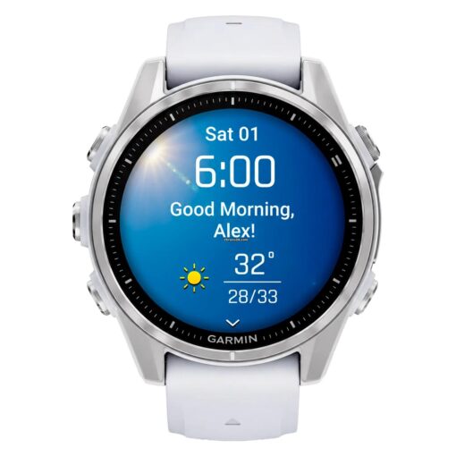 Alternative view of Smartwatch Garmin Fénix 8 010-02903-00 43mm - Blanco Y Plata