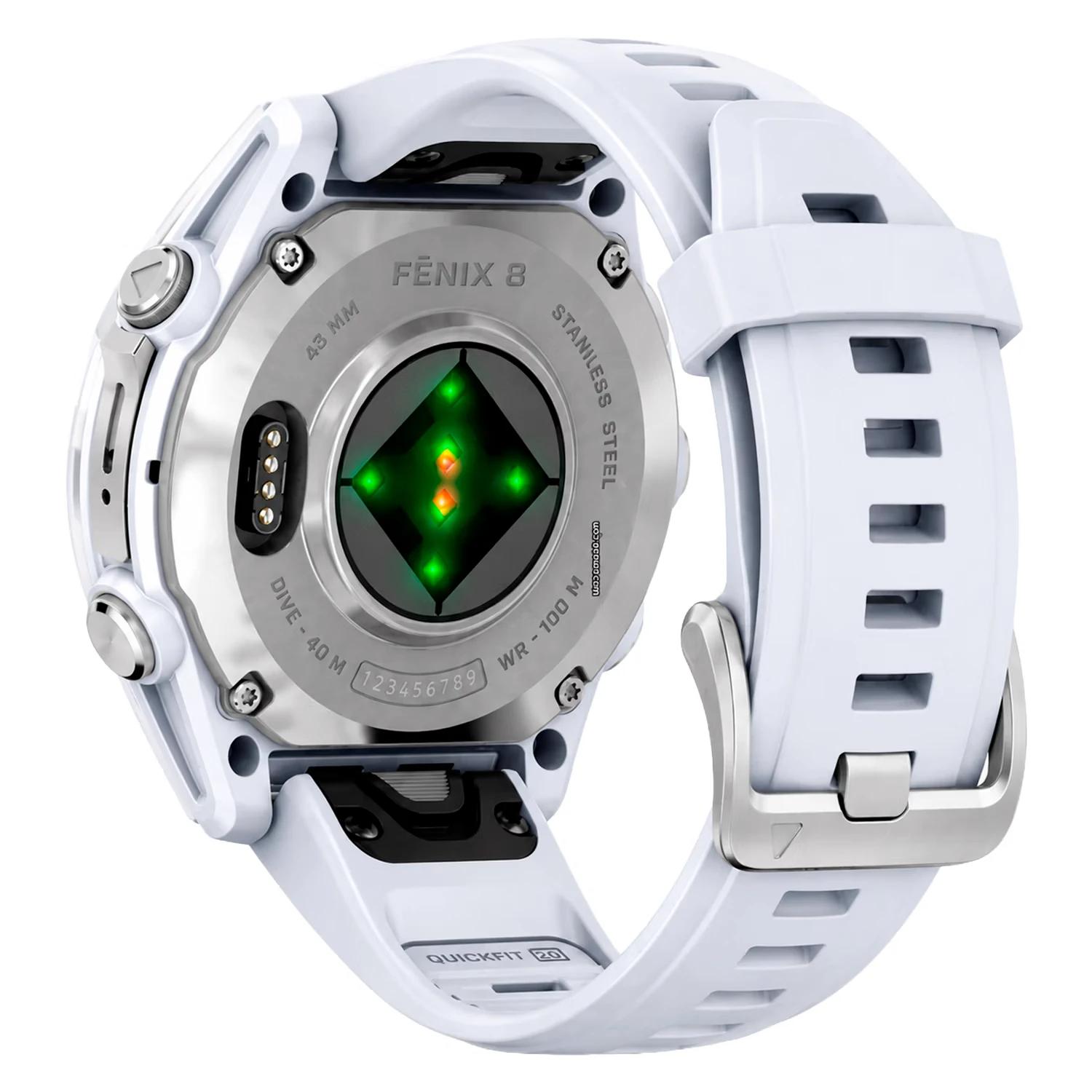 Smartwatch Garmin Fénix 8 010-02903-00 43mm - Blanco Y Plata - Imagen 3