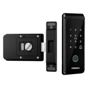 Cerradura Digital Satellite Sl-60 Touch Y Tarjeta Rfid - Negro