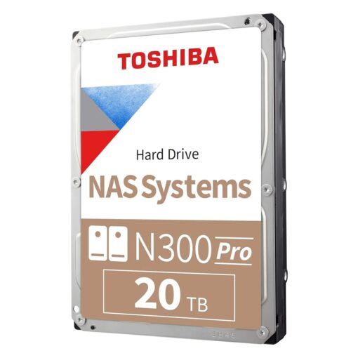 Alternative view of HD Toshiba N300 Pro NAS 20TB 3.5" SATA 3 7200RPM - HDWG82AXZSTBU