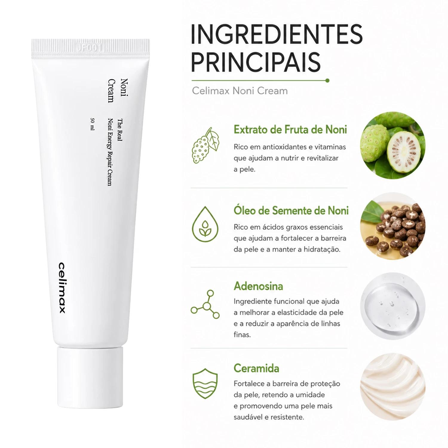 Creme Facial Celimax The Real Noni Energy Repair 50ml - Imagen 2