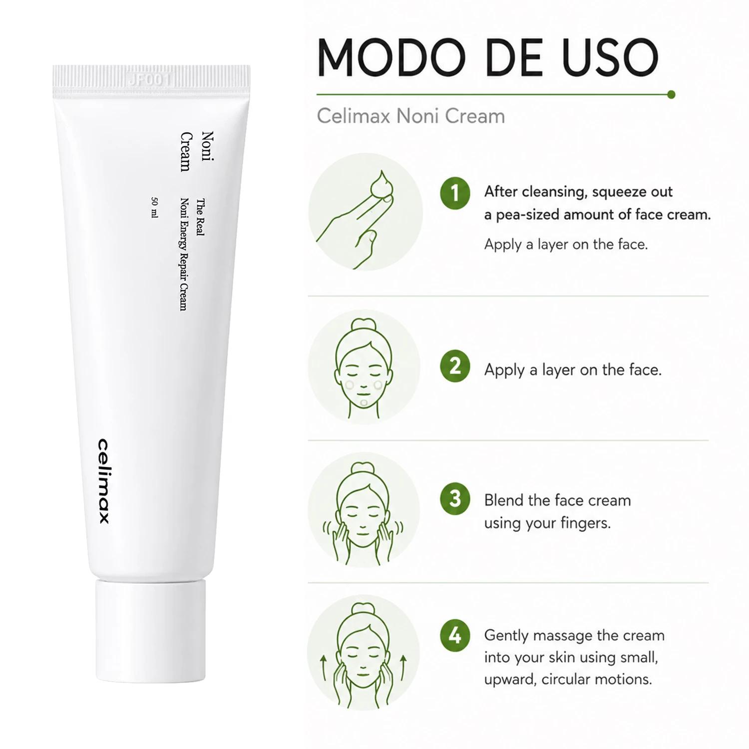 Creme Facial Celimax The Real Noni Energy Repair 50ml - Imagen 4