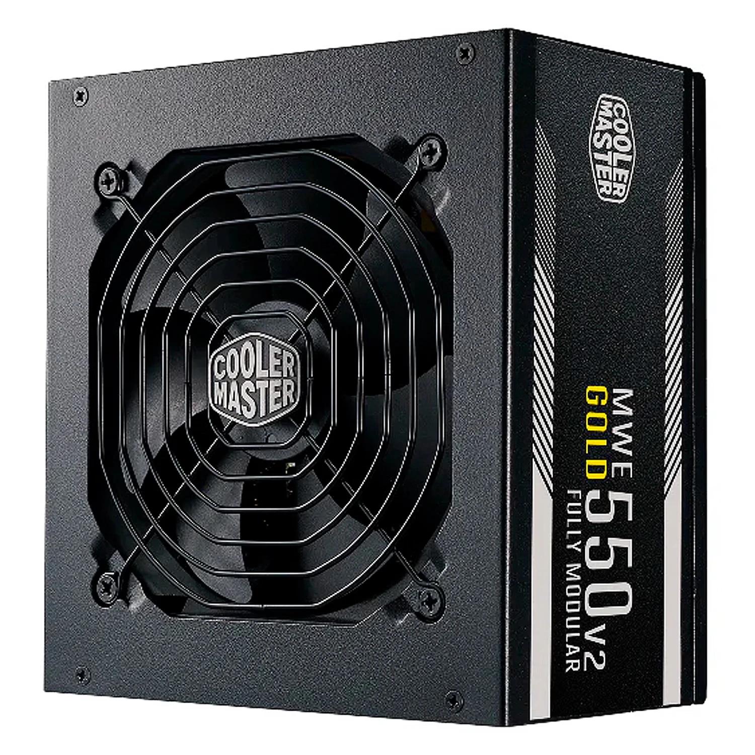 Fonte Cooler Master MWE V2 MPE-5501-AFAAG-U2 ATX 550W 80 Plus Gold Full Modular - Preto - Imagen 2