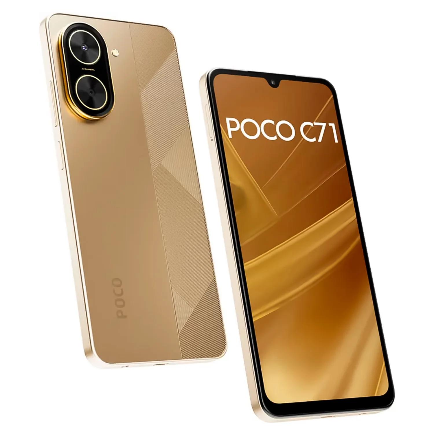 Smartphone Xiaomi Poco C71 Global 64gb 4gb Ram Dual Sim Pantalla 6.88" - Dorado - Imagen 2