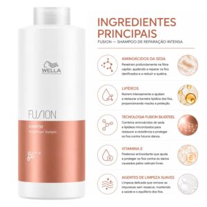 Cos Shampoo Wella Fusion Repair 500ml - Imagen 3
