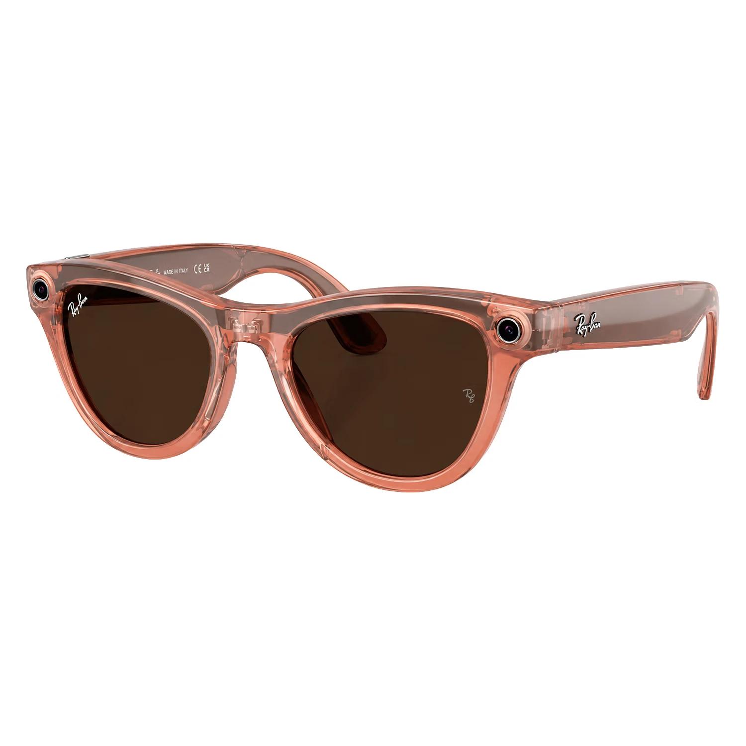 Lentes Smart Ray-ban Skyler Rw4014 Shiny Trap/peach/trs/brown G2 - Imagen 4