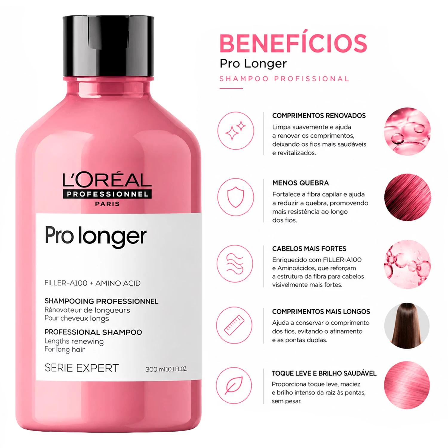 Shampoo L'oréal Serie Expert Pro Longer 300ml - Imagen 2