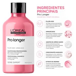 Shampoo L'oréal Serie Expert Pro Longer 300ml - Imagen 3