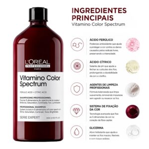 Shampoo L'oréal Vitamino Color Spectrum 1500ml - Imagen 3