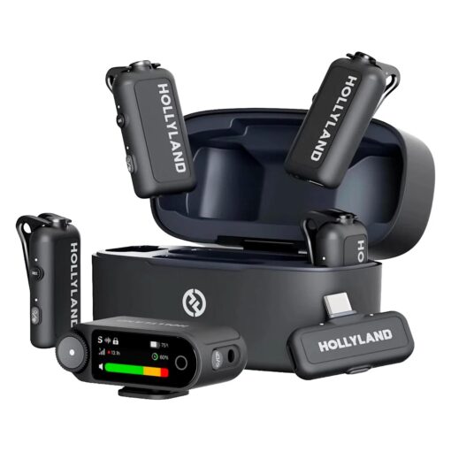 Micrófono Wireless Hollyland Lark Max 2 Combo 4 Person Black