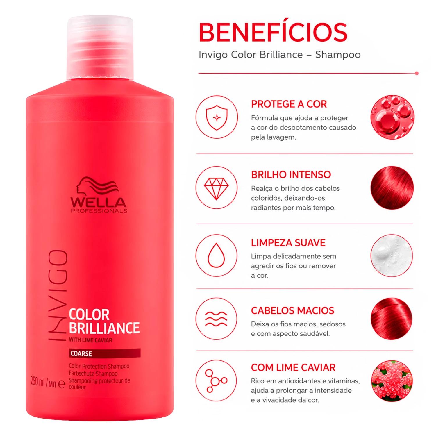Shampoo Wella Professionals Invigo Color Brilliance Coarse 500ml - Imagen 2
