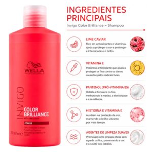 Shampoo Wella Professionals Invigo Color Brilliance Coarse 500ml - Imagen 3