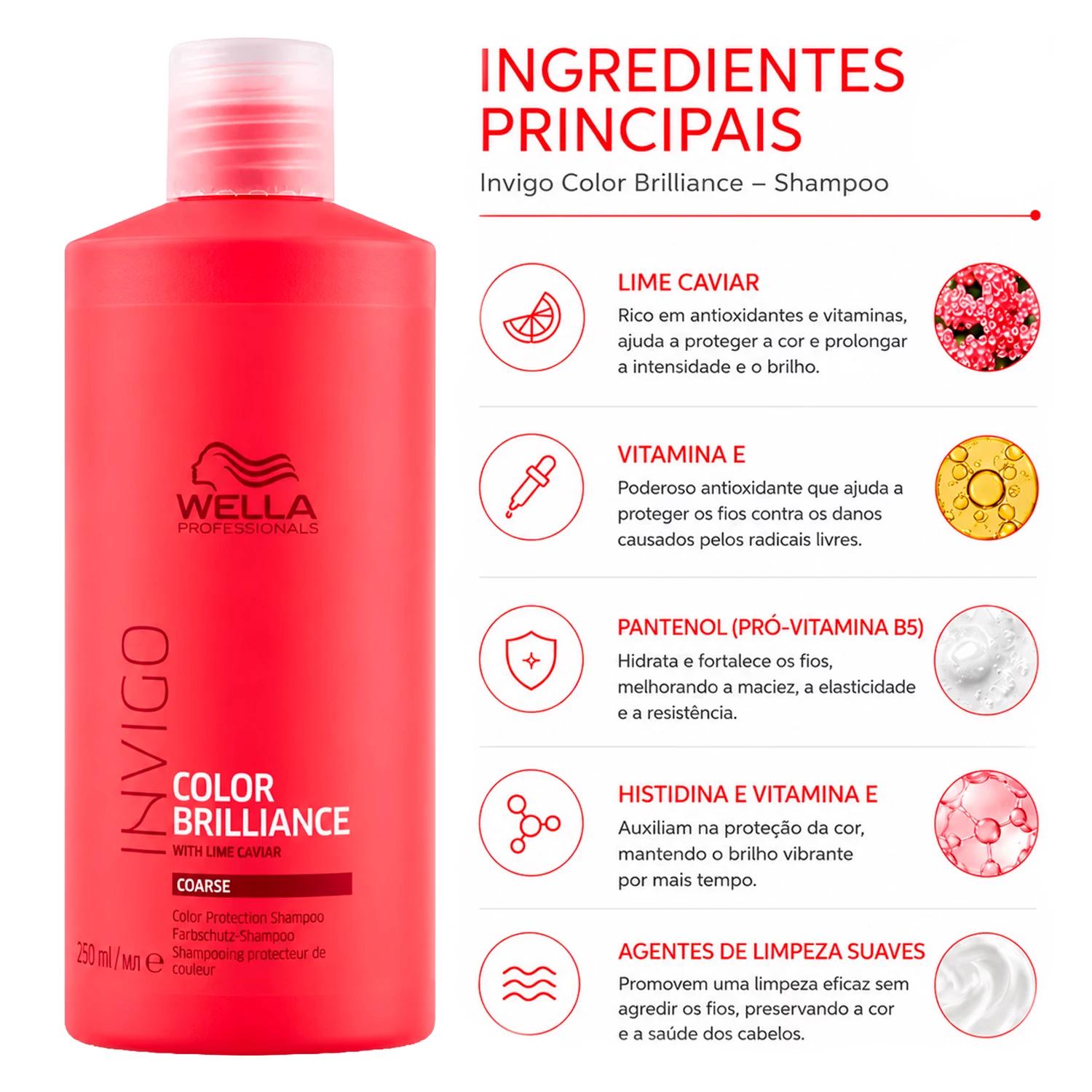 Shampoo Wella Professionals Invigo Color Brilliance Coarse 500ml - Imagen 3