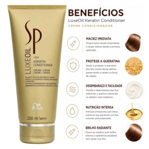 Condicionador Wella Professionals Sp Luxe Oil Keratin 200ml - Imagen 2